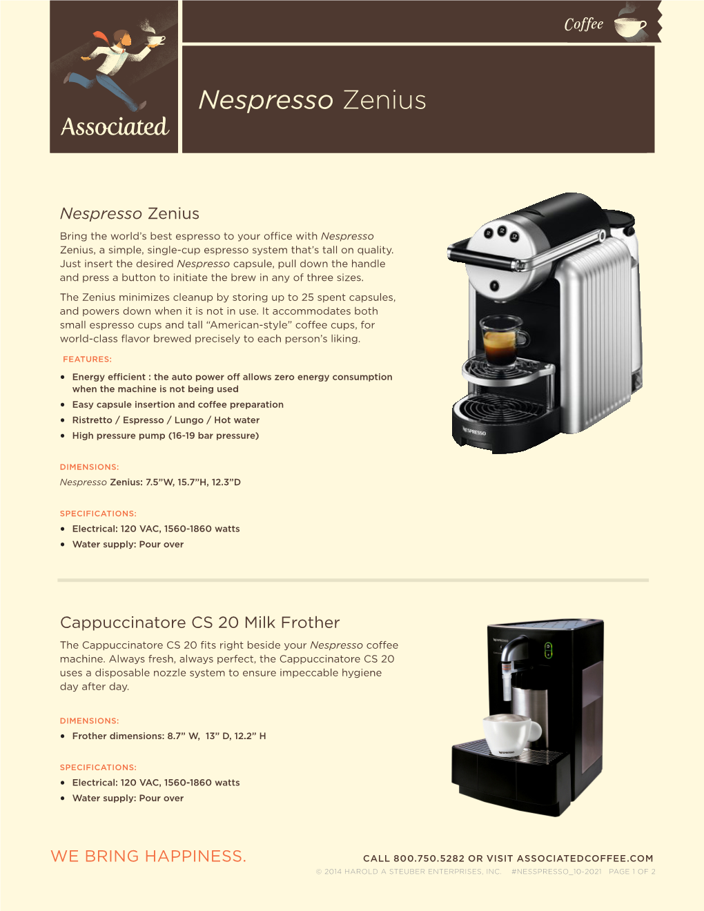 FLAVIA® Creation 400 Nespresso Zenius