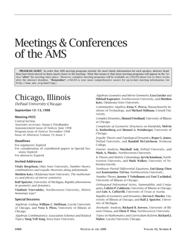 Meetings and Conferences, Volume 45, Number 8