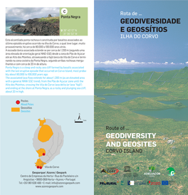 Geodiversidade E Geossítios Da Ilha Do Corvo Geodiversity and Geosites of Covo Island