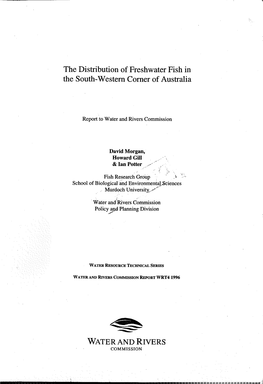 The Distribution of Freshwater Fish in the South-Western Corner of Australia