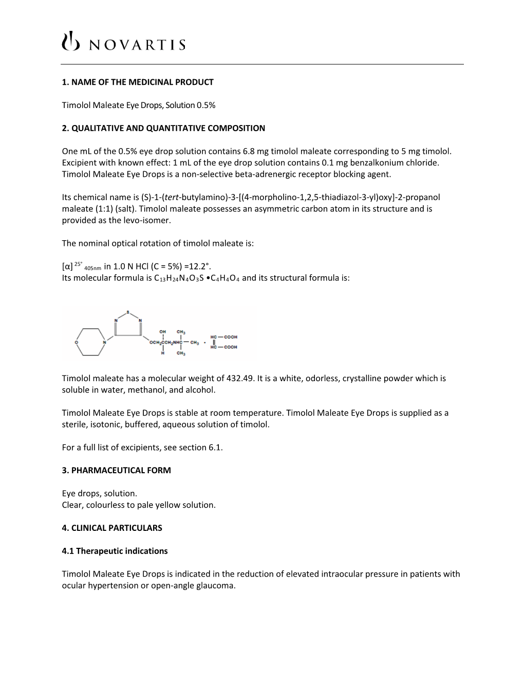 Package Insert 25 Jun 2020 Timolol Maleate Eye Drops, Solution 0.5%