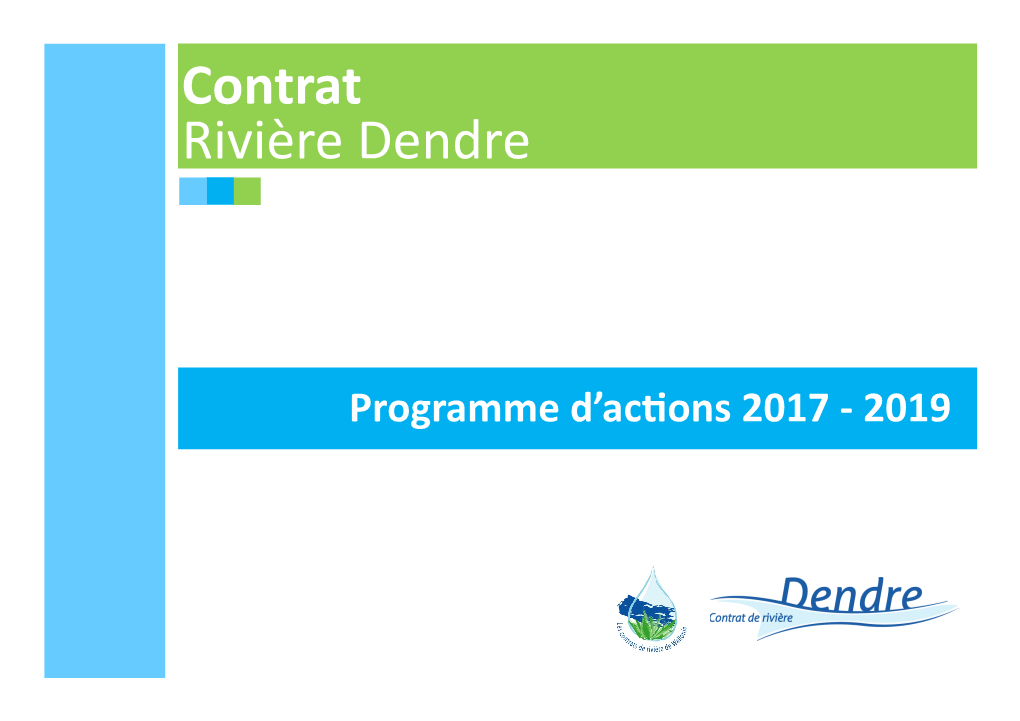Contrat Rivière Dendre