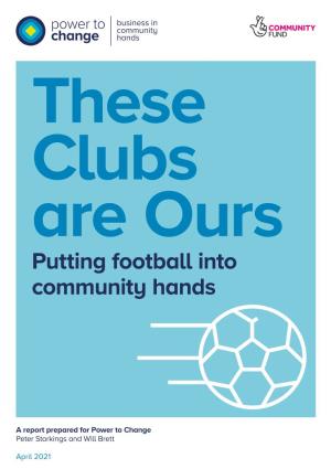 Community Ownership of Football Clubs 18