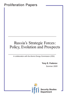 Russia's Strategic Forces