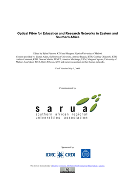 Optical Fibre for Education and Research Networks in Eastern and Southern Africa