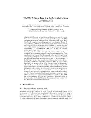 DLCT: a New Tool for Differential-Linear Cryptanalysis