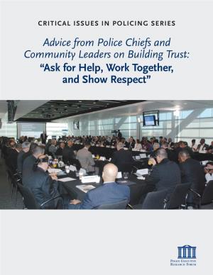 Advice from Police Chiefs and Community Leaders on Building Trust