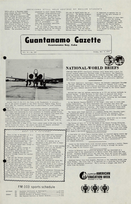 Gazette Guantanamo Bay, Cuba