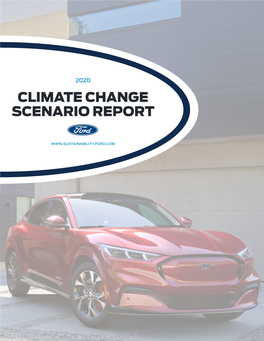 Climate Change Scenario Report