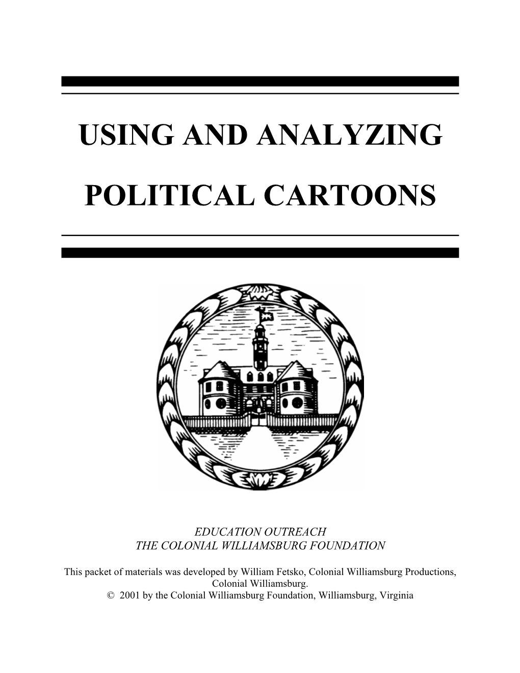Using and Analyzing Political Cartoons