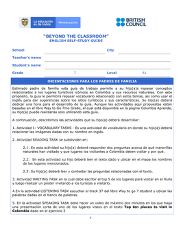 “Beyond the Classroom” English Self-Study Guide