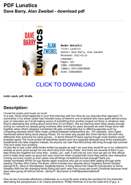 [59B1c28] PDF Lunatics Dave Barry, Alan Zweibel