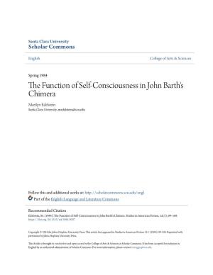 The Function of Self-Consciousness in John Barth's Chimera