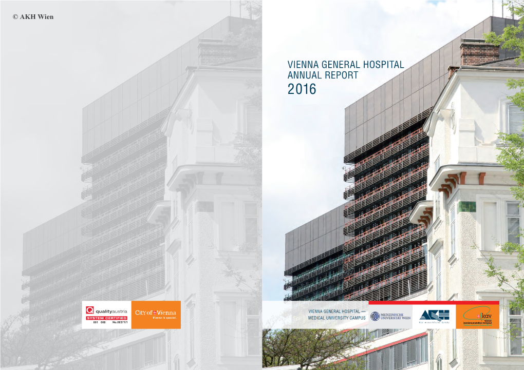Vienna General Hospital Annual Report 2016