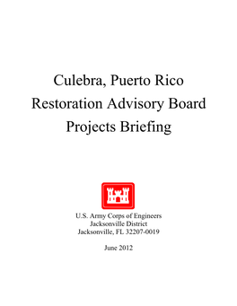 Restoration Advisory Board Projects Briefing