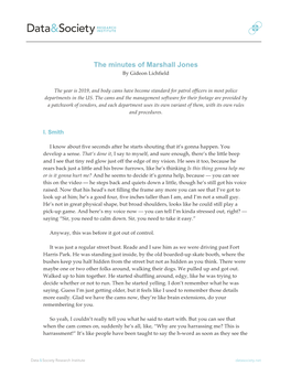 The Minutes of Marshall Jones by Gideon Lichfield