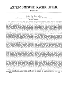 Double Star Observations Made in 1890 with the 36 Inch