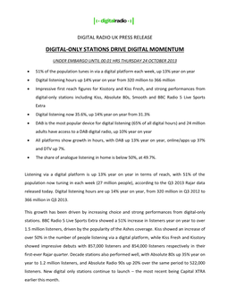 Digital-Only Stations Drive Digital Momentum