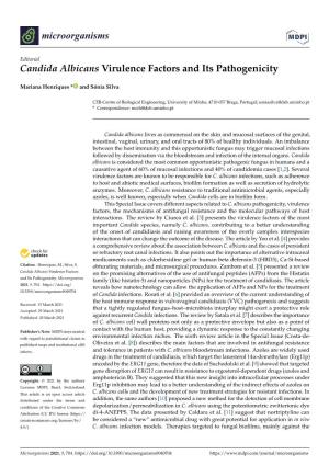 Candida Albicans Virulence Factors and Its Pathogenicity