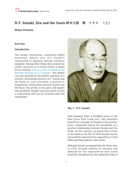 DT Suzuki, Zen and the Nazis 鈴木大拙 禅
