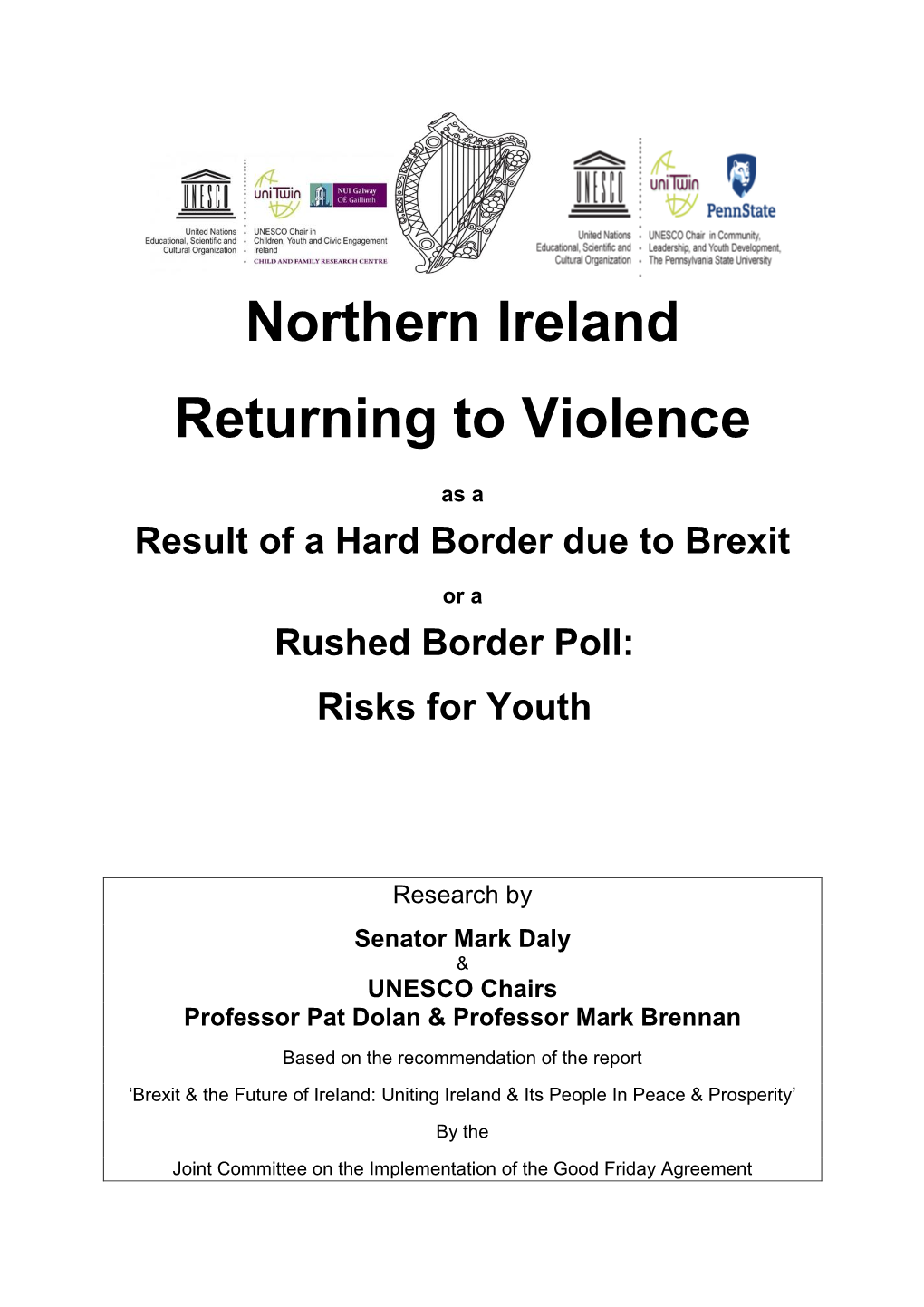 Northern Ireland Returning to Violence