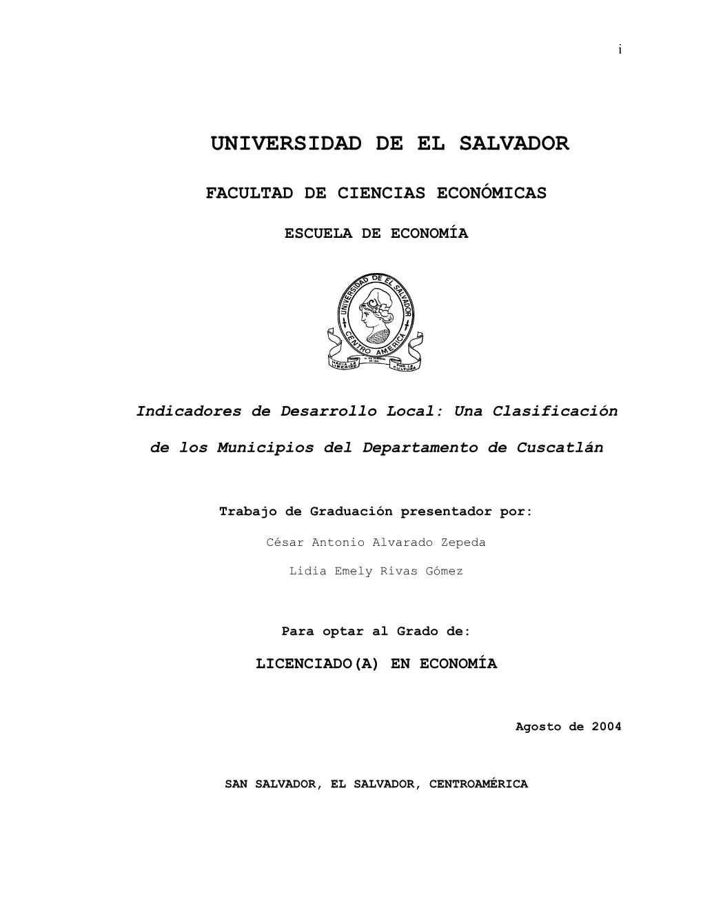 Facultad De Ciencias Económicas