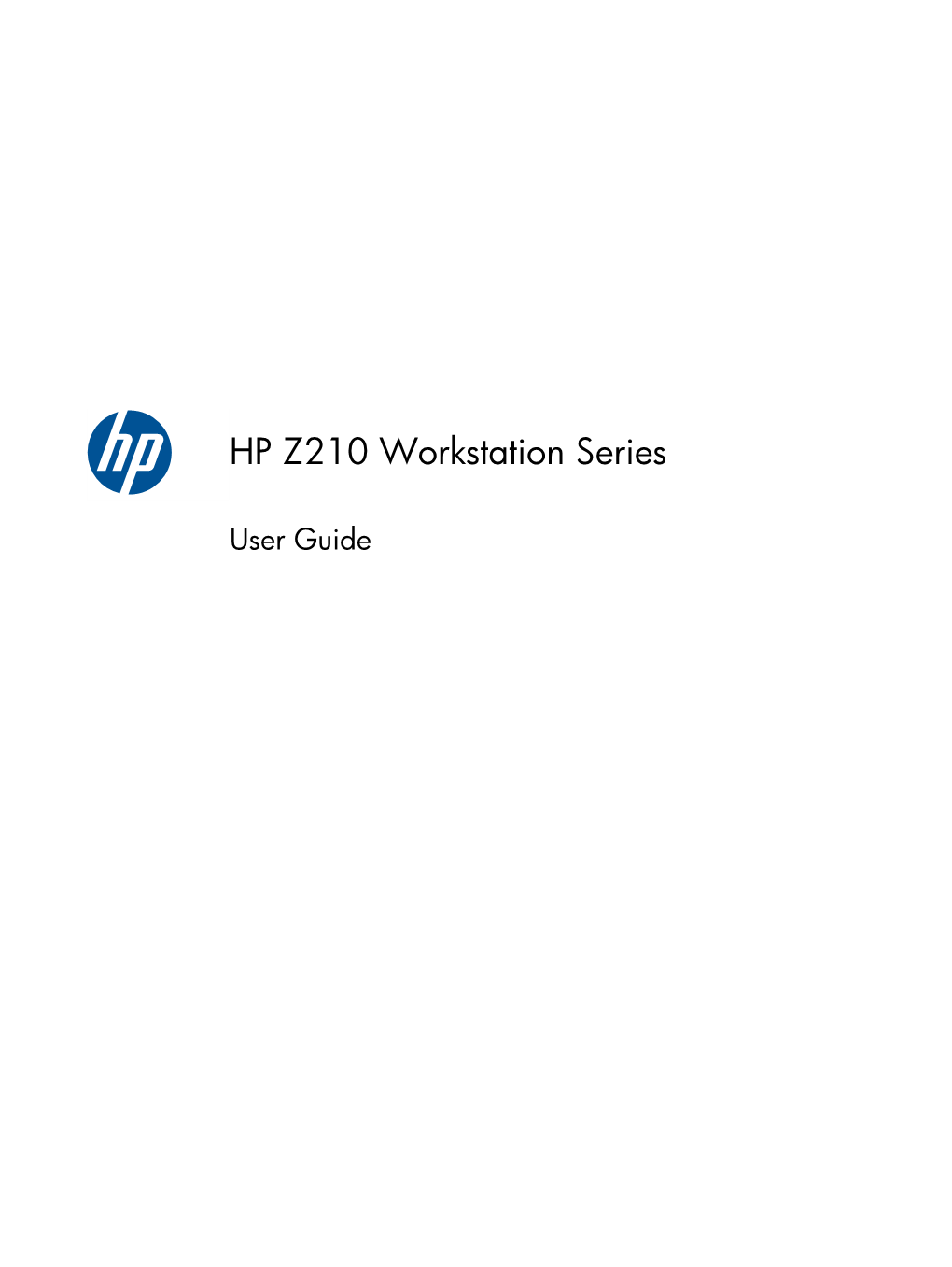 HP Z210 Workstation Series