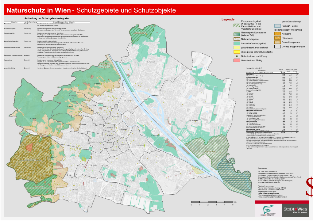 Karte "Naturschutz in Wien