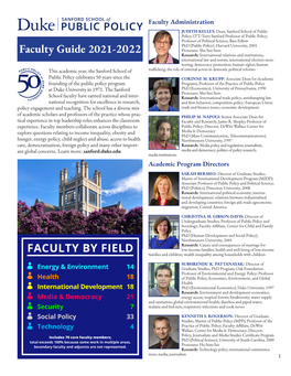 Faculty Guide 2021-2022