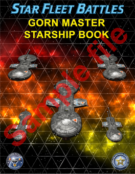 Gorn ✮ Master Starship Book Table of Contents