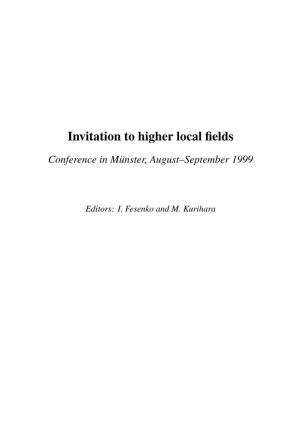 Invitation to Higher Local Fields