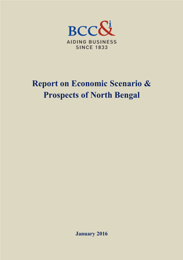 Report on Economic Scenario & Prospects of North Bengal