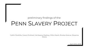 Penn Slavery Project