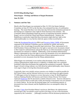 Kagan-Issues Privilege-June-301.Pdf