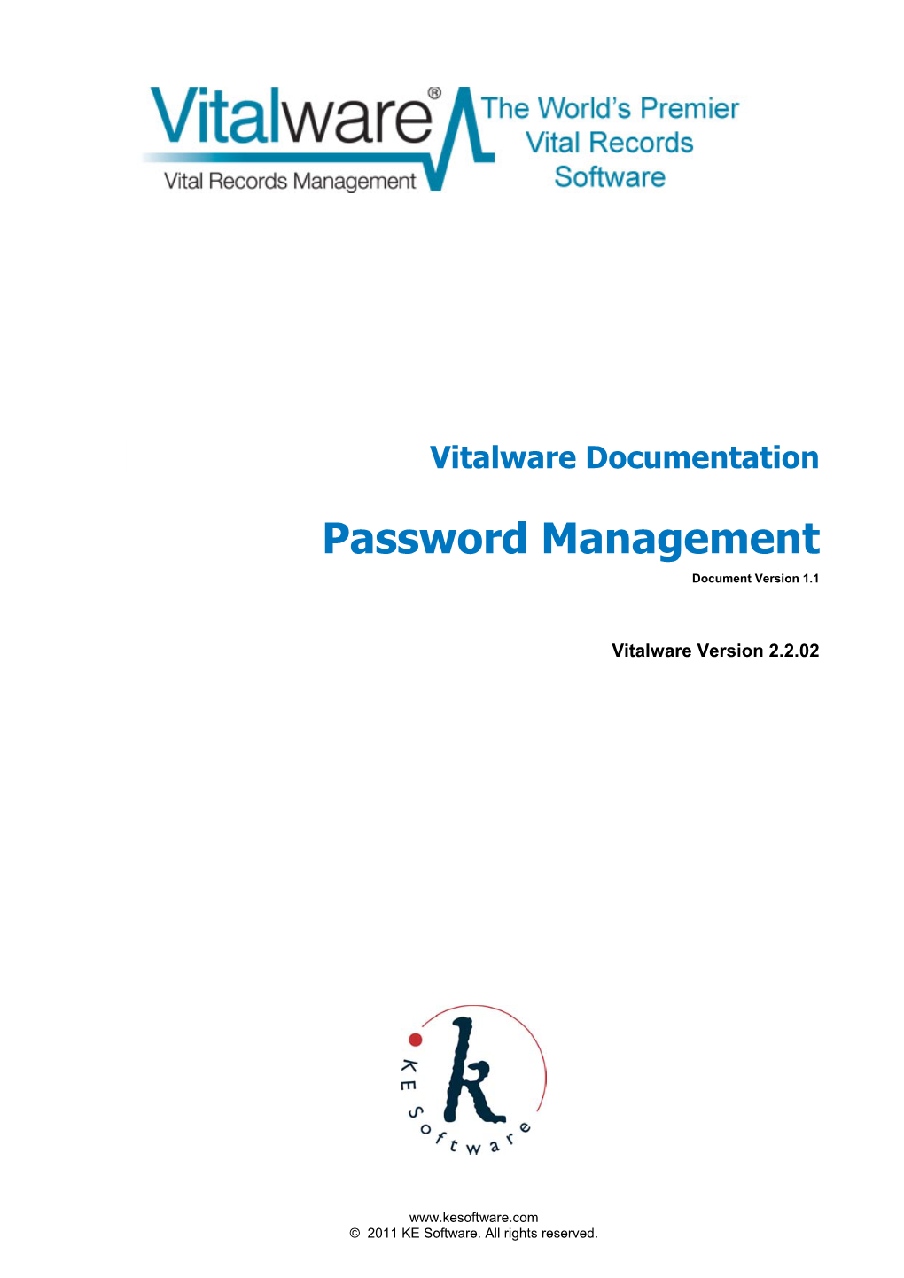 Password Management Document Version 1.1