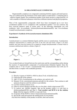 D. Organometallic Compounds