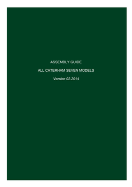 Assembly Guide 2014