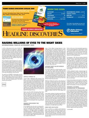 Headline Discoveries Making Science Matter®