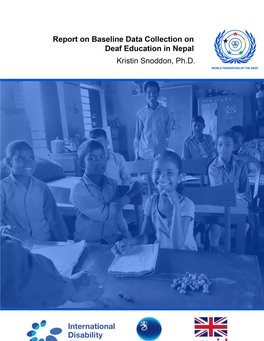 A Baseline Report on Education for Deaf