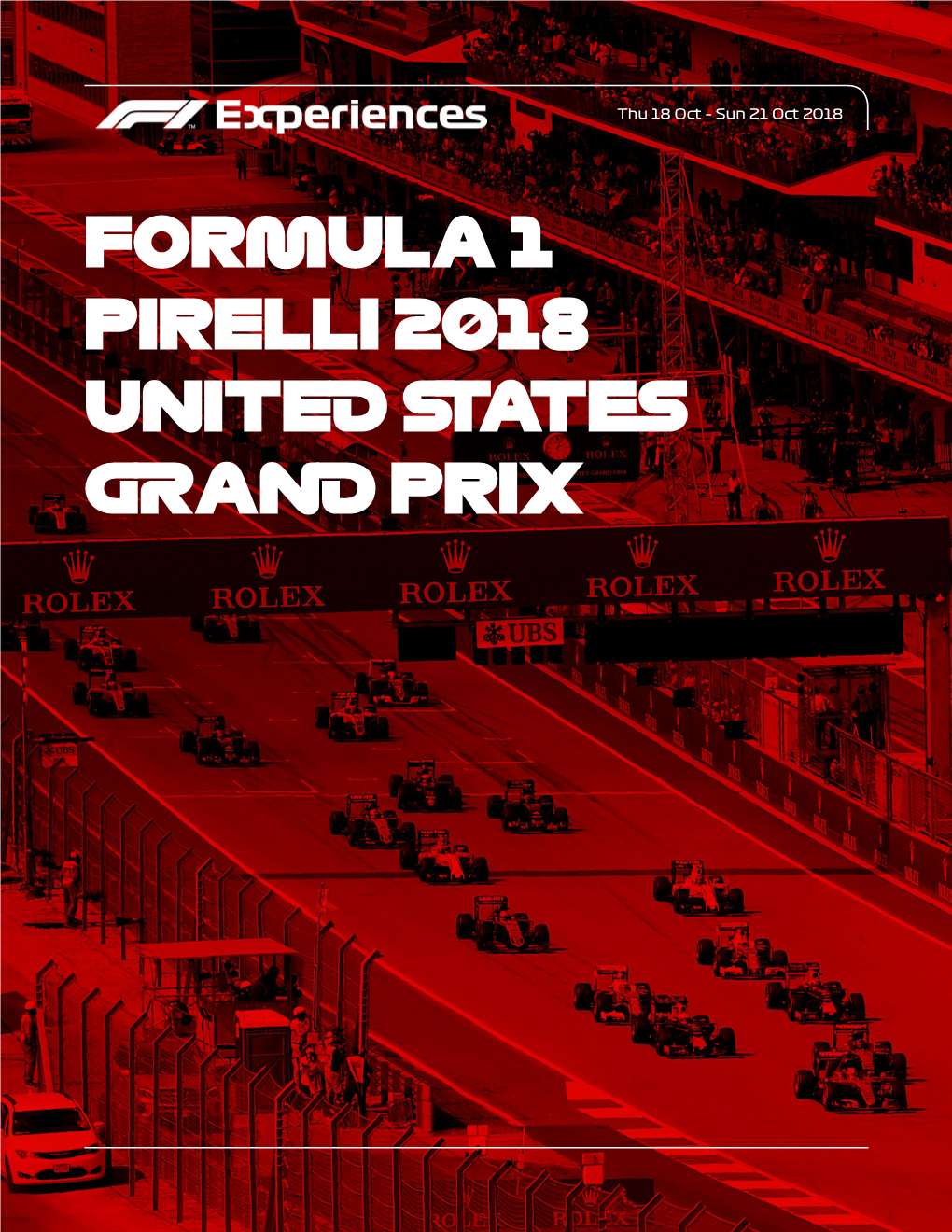 Formula 1 Pirelli 2018 United States Grand Prix