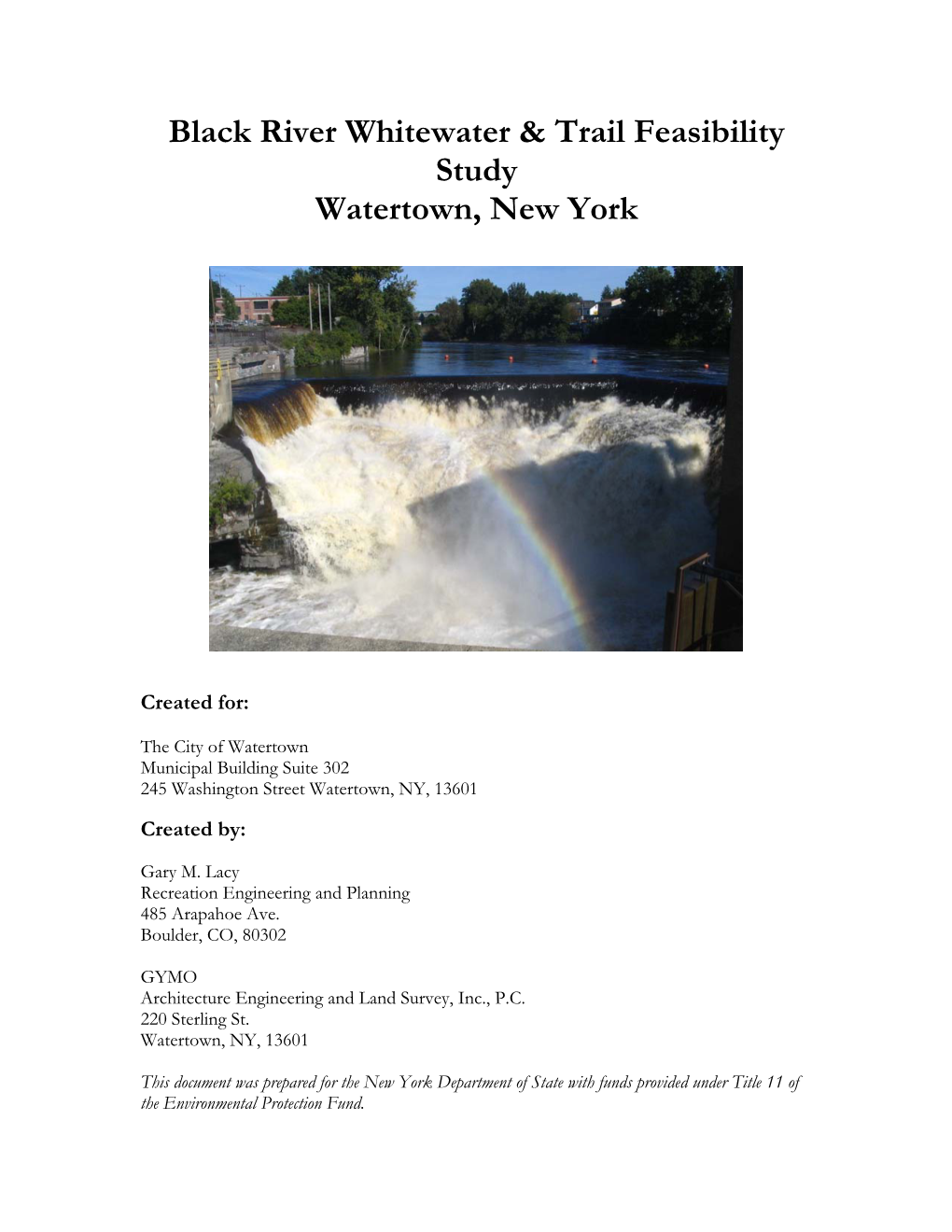 Whitewater and Trail Feasibility Study