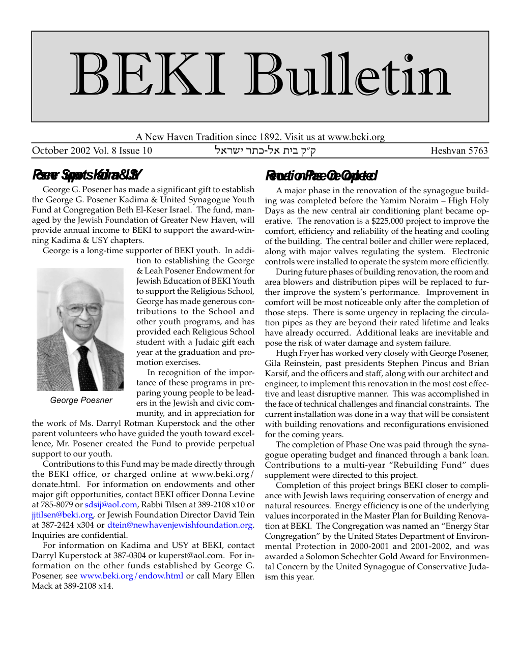 BEKI Bulletin October 2002