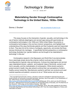 Drucker Materializing Gender
