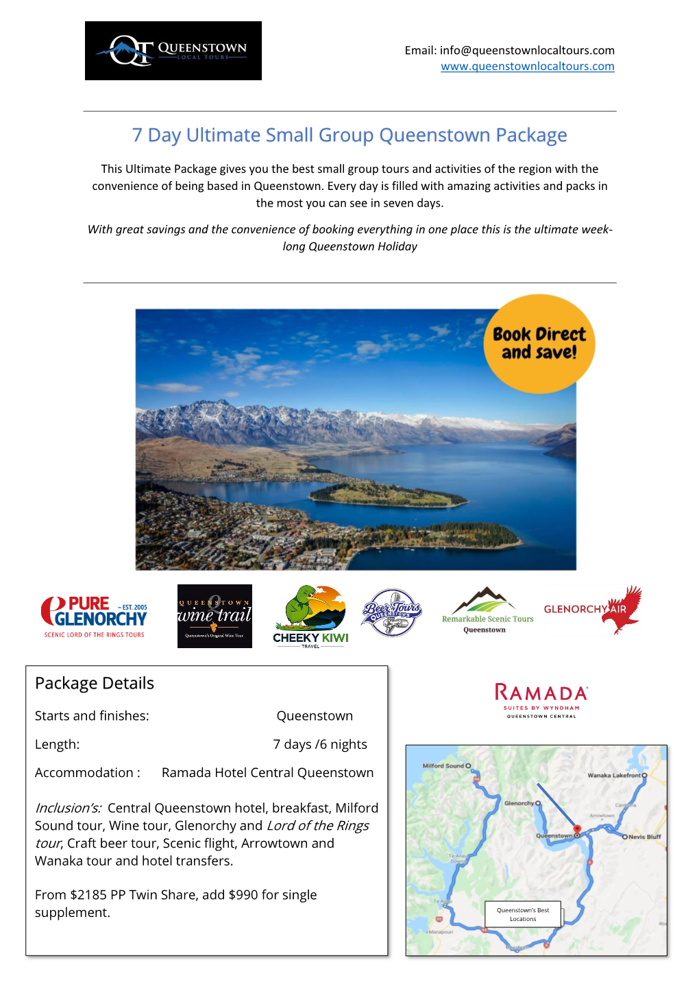 7 Day Ultimate Small Group Queenstown Package