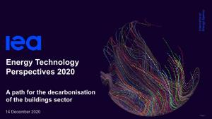 Energy Technology Perspectives 2020