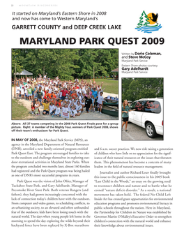 Maryland Park Quest 2009