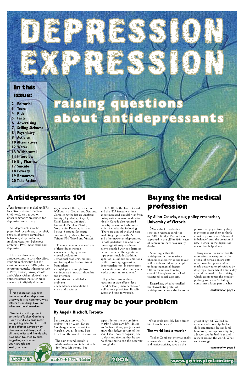Depression Expression in This Issue