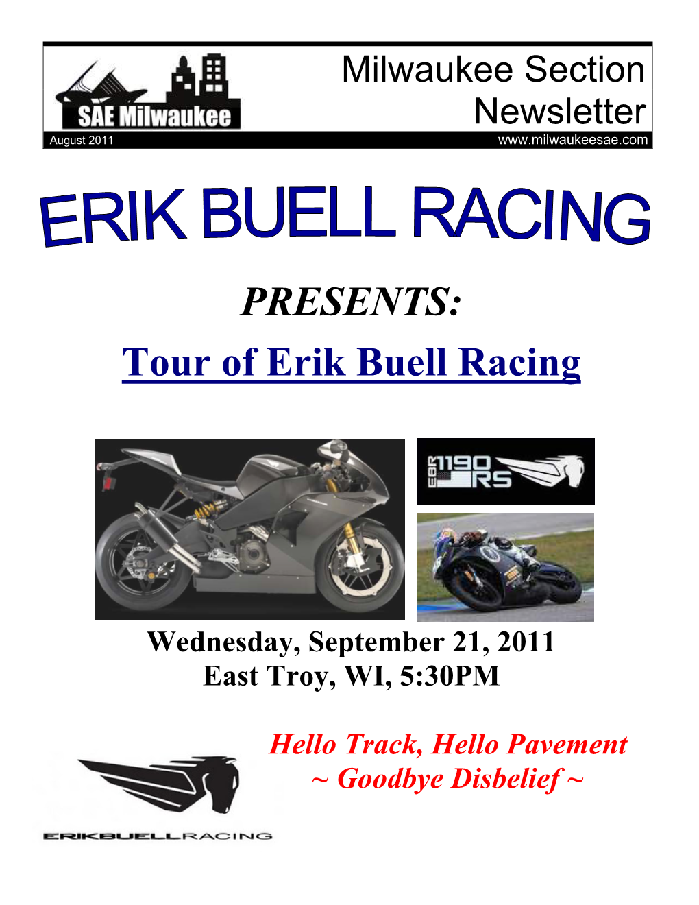 PRESENTS: Tour of Erik Buell Racing