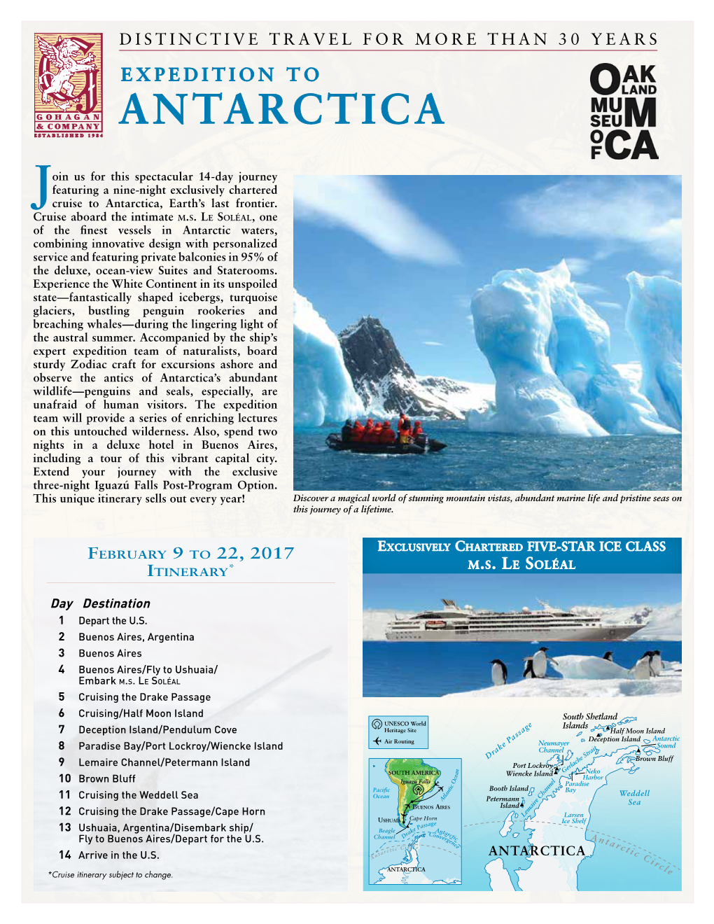 Antarctica E S Tablished 1984