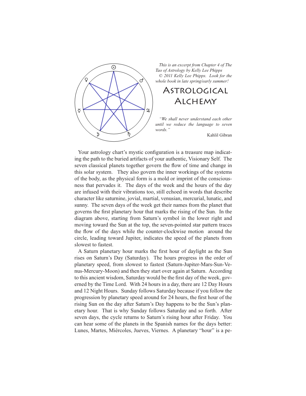 Astrological Alchemy